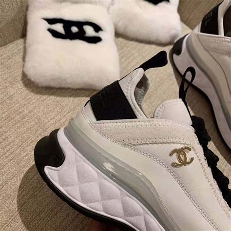 chanel high heel sneaker